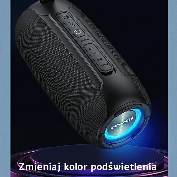 Awei Głośnik Bluetooth Y370 20Wczarny/Black
