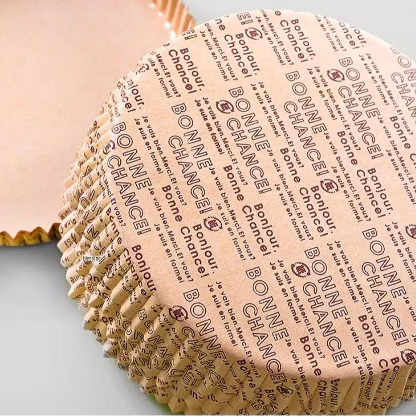 Thickened Laminated Paper Pizza Tray for Air Fryer - 4/6/8 Inch Bread Tray