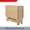 Zhigong Solid Wood Folding Dining Table and Chair Set for Apartments - Multifunctional, Movable Home Furniture