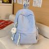 Schultasche Campus Schultasche Damen Koreanische Ausgabe ins Einfacher Karierter Rucksack Highschool-Schüler Große Kapazität Freizeit Reise Rucksack