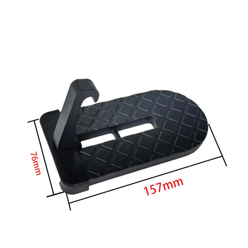 Foldable Car Door Step - Aluminum Alloy Anti-Skid Multi-Functional Step With Safety Hammer Roof Rack Hook