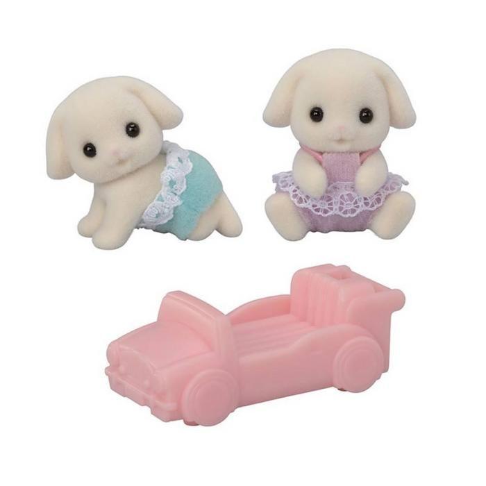 Figurine - SYLVANIAN FAMILIES - 5737 - Les jumeaux Lapin Bélier - Enfant - Mixte - 3 ans