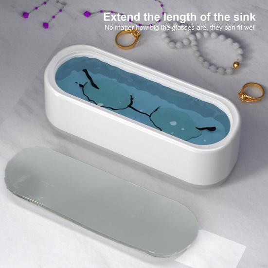 Ultrasonic Glasses Cleaner Strong Cleaning Ability Wireless 360 Degree Cleaning Ultrasonic Jewelry Cleaner Glasses Cleaning Tool