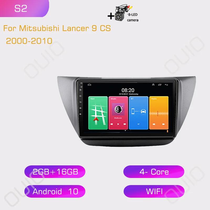 2din Android10 Car Radio Multimedia Player Carplay Auto GPS Navigation DSP BT RDS For Mitsubishi Lancer 9 CS 2000 2001-2009 2010