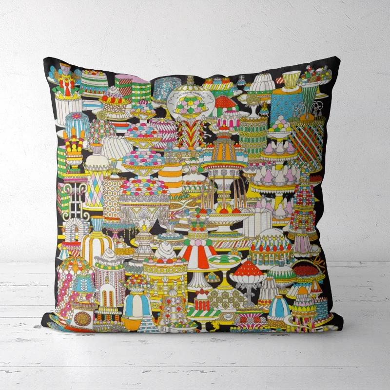 A DropShipping Christmas Pillowcases  Home Decor Printed Cushion Cover Decorative Boho High-end Royal High Quality Europe