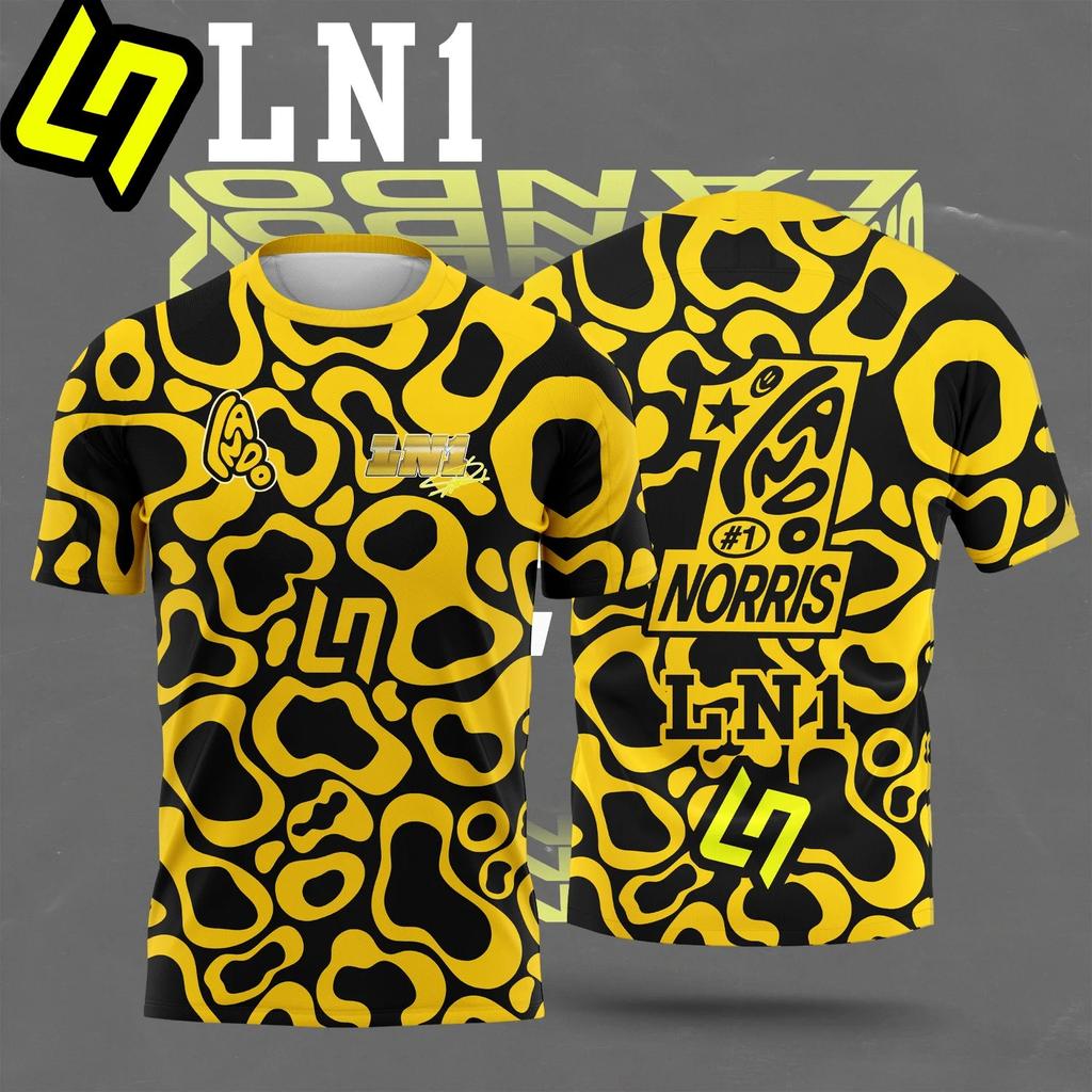 Camisetas de Carreras para Hombre y Mujer - Piloto #1 Lando Norris y Piloto #81 Piastri Tops para Fans Deportivos Casual de Manga Corta