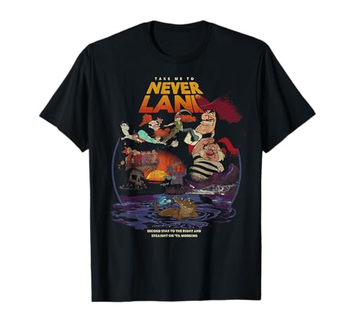 Disney Peter Pan Take Me To Never Land Group Shot T-Shirt