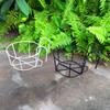 Hanging Wrought Iron Balcony Plant Rack: Potted Succulents & Chlorophytum Display Stand