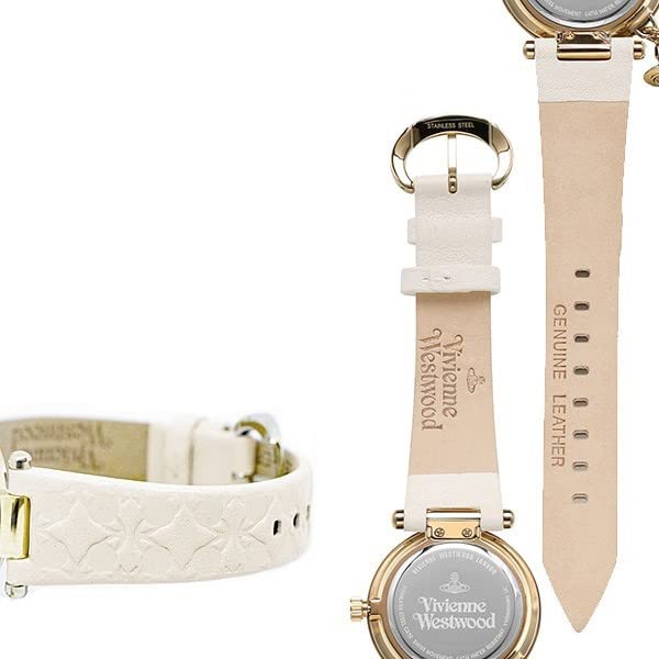 VIVIENNE WESTWOOD Replacement Watch Strap VV006, White Leather, 16 Mm (Proprietary Fitting)