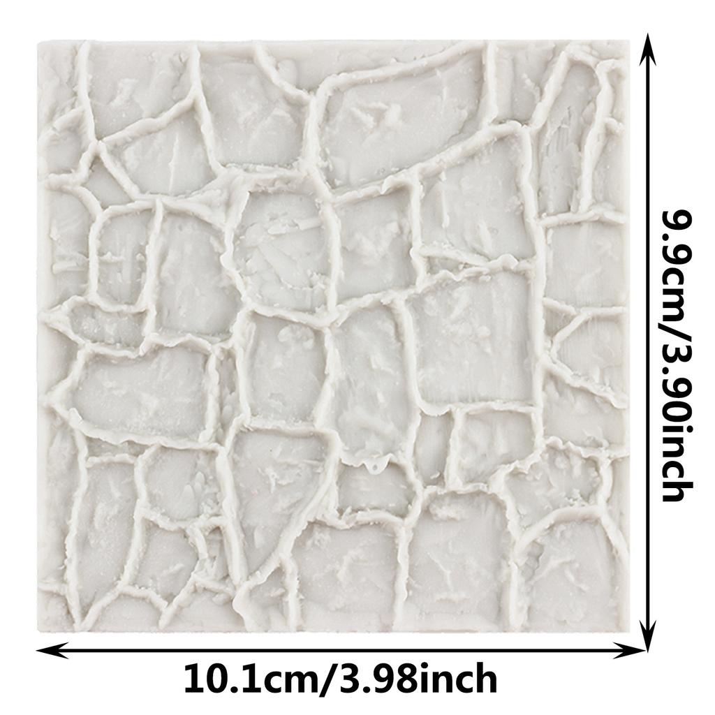 Creative Cobble Stone Brick Wall Impression Mat Silicone Mold Cake Border Fondant Cake Decorating Tools Chocolate Gumpaste Mould