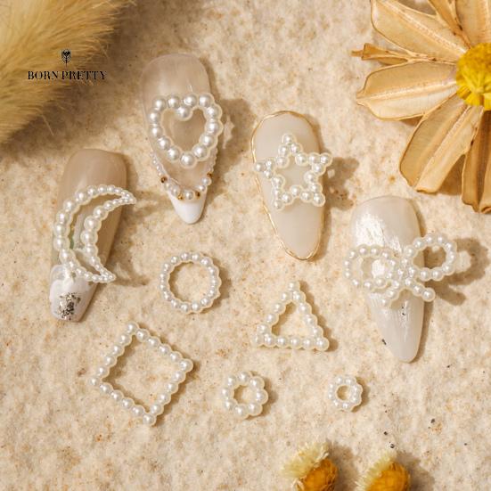 

Стильные украшения для ногтей в нейл-арте Белые многофункциональные ногти Красота