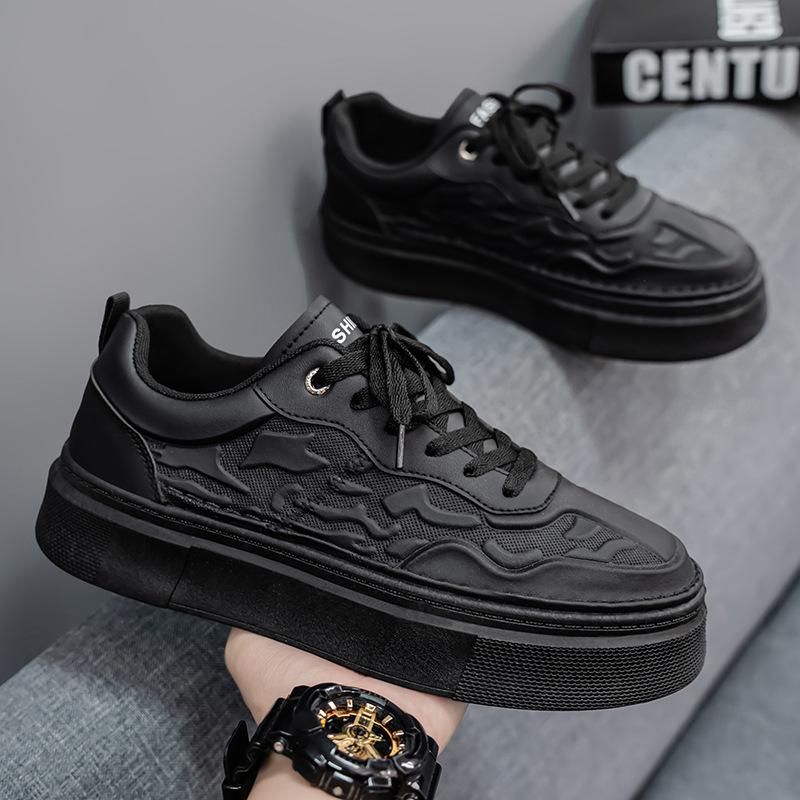 Men's Shoes Spring New Breathable Little White Shoes Boys Trend Versatile Platform Sports Shoes Casual Shoes Board Shoes Trendy Shoes
