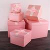Pink Festival Gift Box Bow Birthday Gift Box Socks Christmas Gift Packaging Box  Father's Day