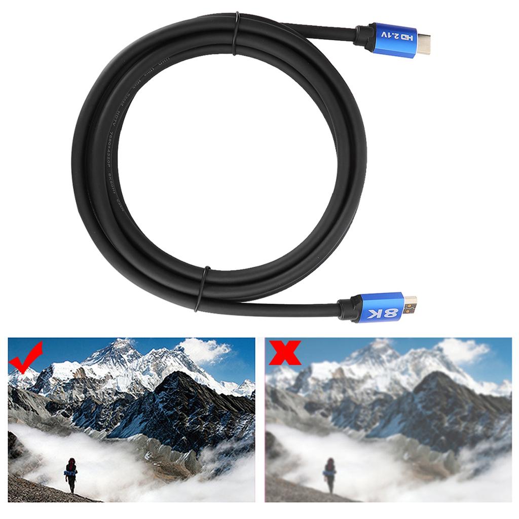 8 K Computer TV Super Clear Video Cable Aluminum Alloy HDMI 2.1V Cable Cord Video Line3 m  9.84 ft