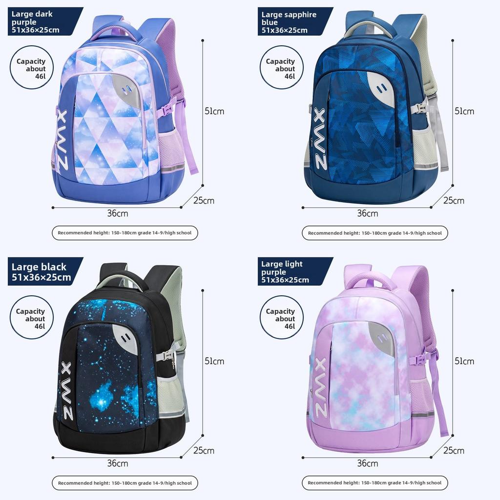 Sesame Baby School Backpack For Middle School Kids With Lightweight Breathable Nylon For School And Travel