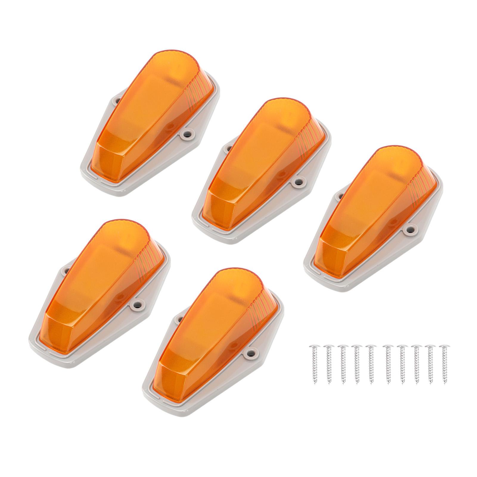

5 шт. светодиодный габаритный фонарь для кабины 12 В янтарный высокой яркости водонепроницаемый ударопрочный габаритный фонарь для крыши кабины