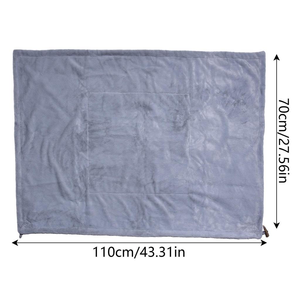 USB Heated Blanket Shawl USB Operated Camping Heated Blanket Electric Heating Wearable Blanket For Travel Hotel Apartment School