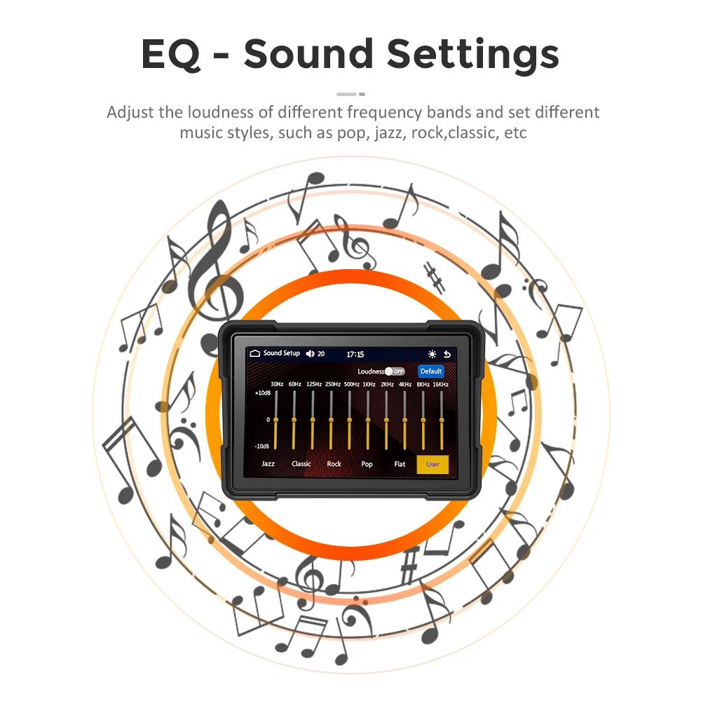 5 "Carplay moto GPS Navigation Linux System IPX7 Wasserdicht Drahtlose CarPlay moto rcycle Android Auto Dual BT Dual CAM Recorder