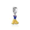 925 Silver   Princess Charm Pendant Fit  Bracelets DIY Women Jewelry Exquisite