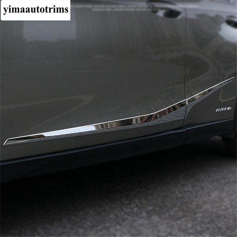 For Lexus UX 200 250H  - 2024 Car Side Door Body Molding Line Garnish Protector Cover Trim Carbon Fiber / Matte Accessories