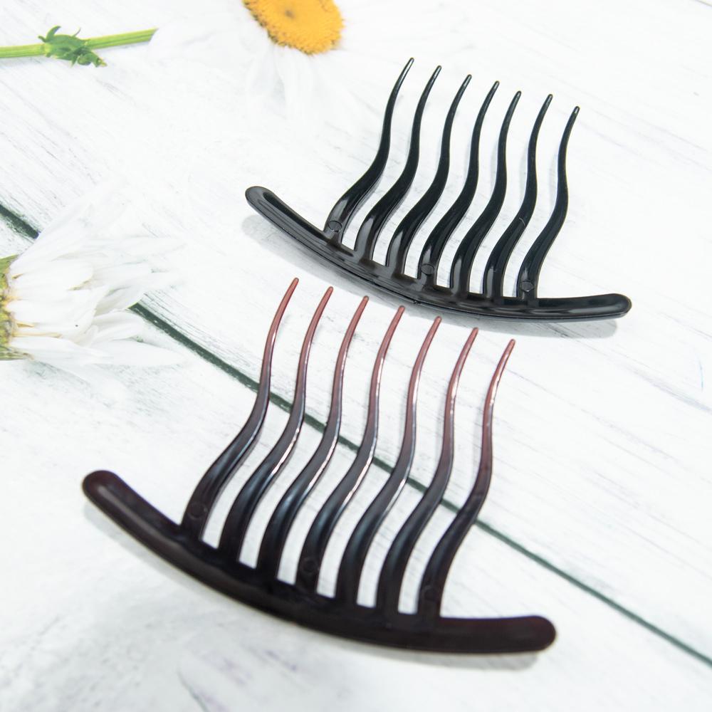 Simple Black Hair Comb Clip Volume Inserts Hair Comb Clip Hairpins Women Girls Hair Fork Hair Styling Tools Hair Accessories