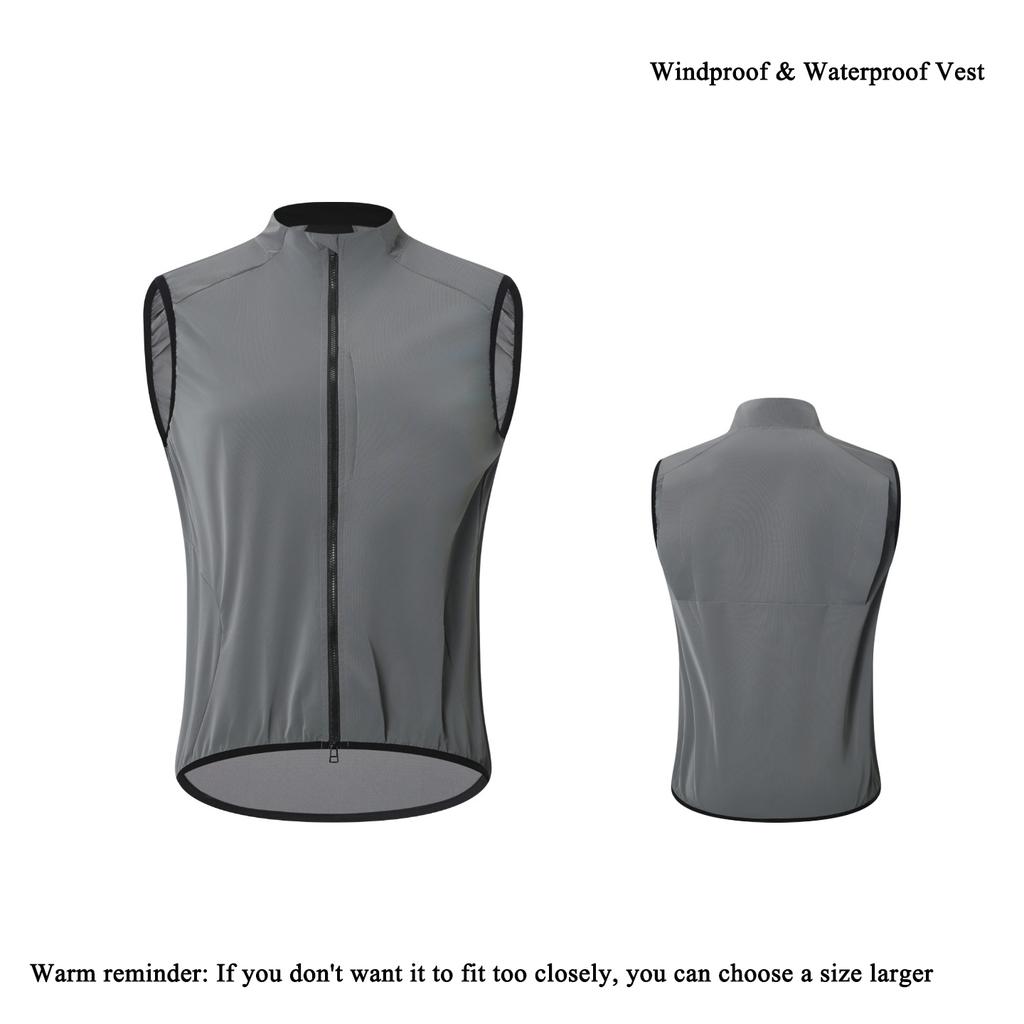 New Arrival Lightweight Cycling Vest Portable Road Bike Zip Jacket for Men Women Windproof Waterproof Running Waistcoat ODM