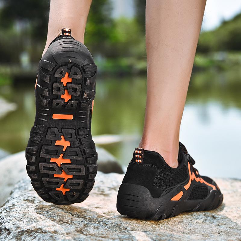 Men'S Spring And Summer New Breathable Hiking Shoes With Anti Slip Rubber Soles Outdoor Off-Road Climbing Shoes Casual Style