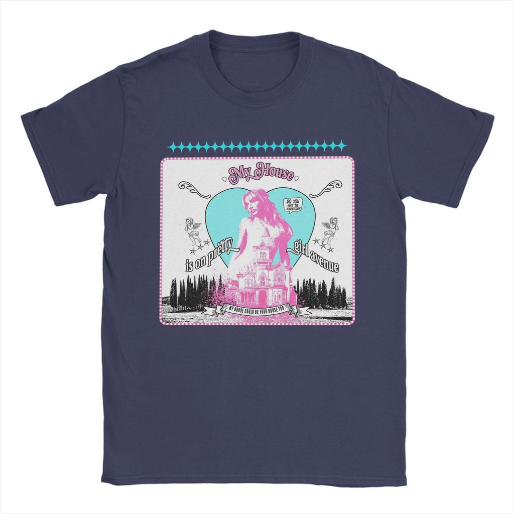 Pretty avenue House Tour Sabrina Carpenter T Shirts for Men 100% Cotton Vintage T-Shirts Crewneck  Tee Shirt Clothes 4XL 5XL