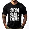 Son Brother Gaming Legend Video Gamer Funny Shirts Male Clothes Alphabet