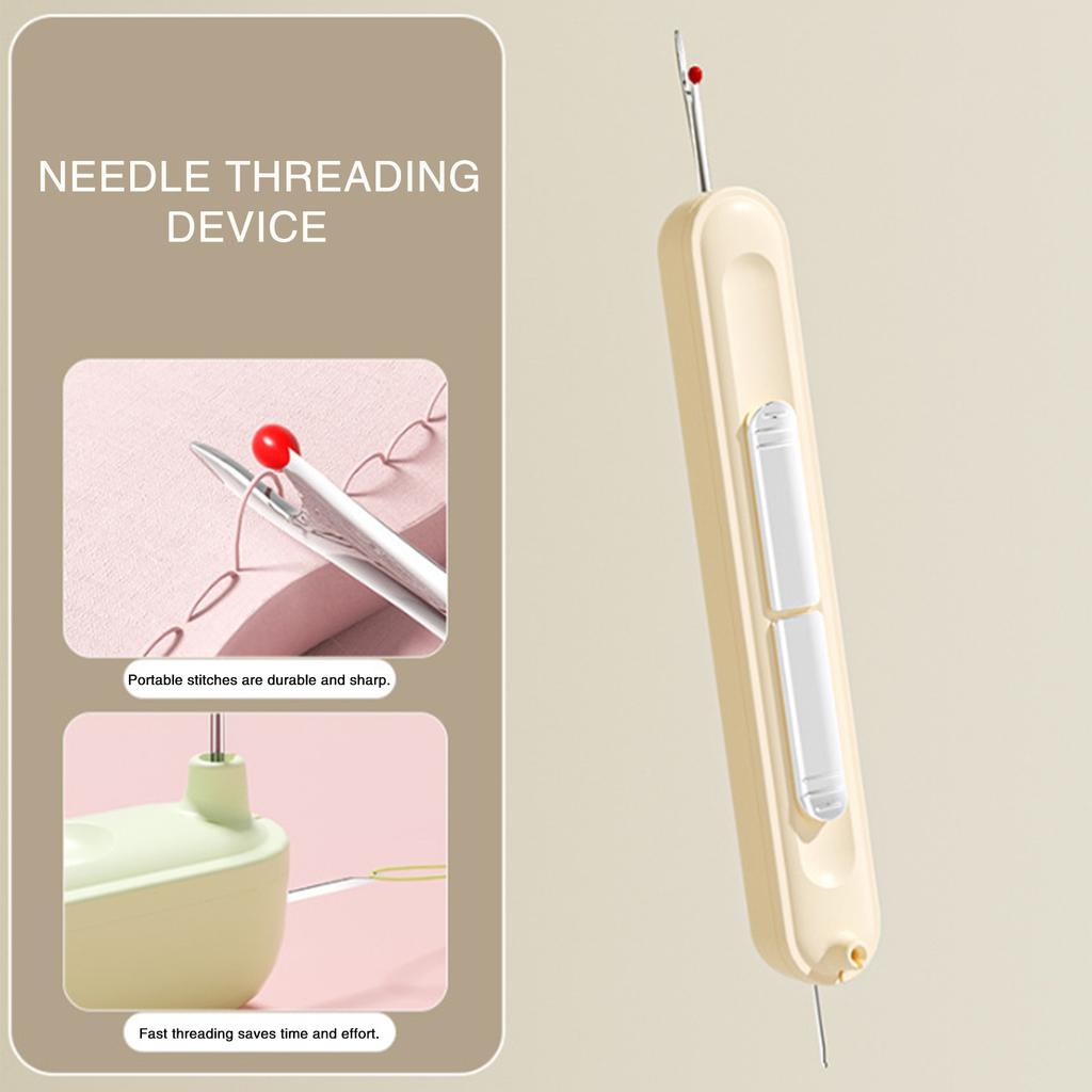 Needle Threader 2 in 1 Elderly threading tools Stretchable Remover Needle Threading Tool for Sewing Knitting Quilting