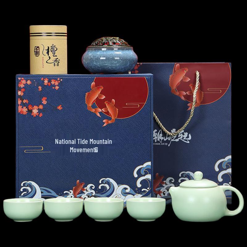 Ge Kiln Xishi Gongfu Tea Set