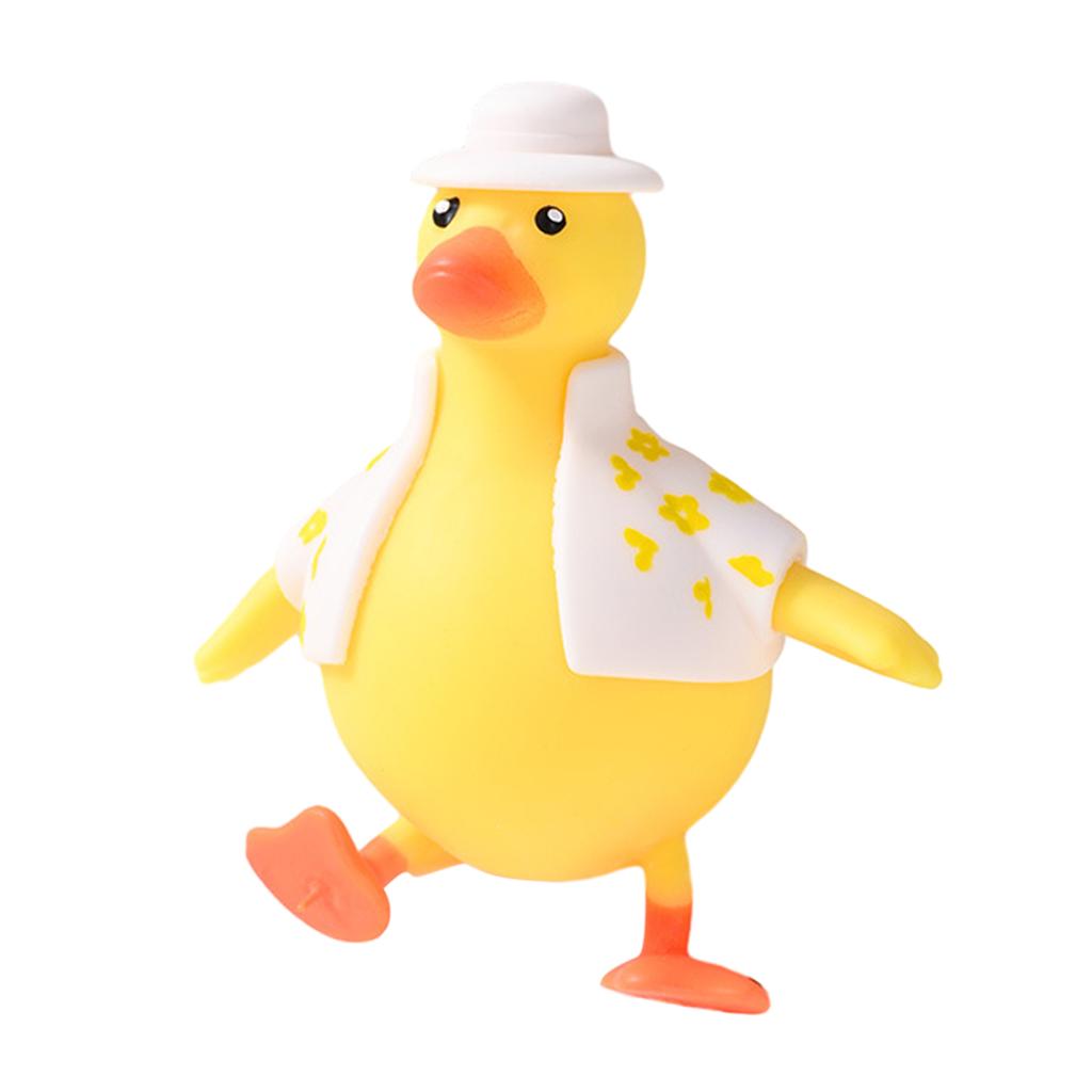Stress Relief Toys Dress Up Duck Cute Reboundable Duck Dress-Up And De-Stressing Duck Fidget Toys Gifts For Children Adults Kids