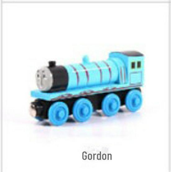 Children's Wooden Toy Train Head Cake Decoration - YB02
