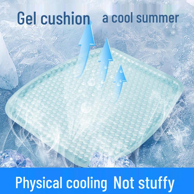 Multifunctional Gel Seat Cushion – Cooling, Honeycomb Design for All Seasons