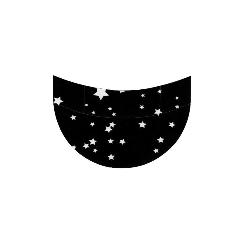 Black Printed Eyelash Extension & Eyeshadow Isolation Stickers - Non-woven, Disposable Removal Tools