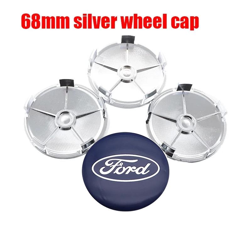 4pcs 3D 56mm 60mm 65mm 68mm Ford logo car emblem Wheel Center Hub Cap auto Rim refit dust-proof badge covers sticker accessories