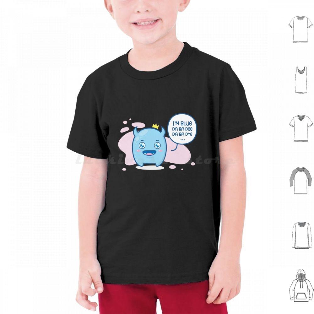 Im Blue  Da Ba Dee Da Ba Dye  T Shirt Big Size 100 Cotton Im Blue Da Ba Dee Da Ba Dye Da Ba Die If I Was Green I Would Die