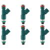 6PCS Fuel Injectors 30777501 Fit for Volvo S80 2007-2014 6G9N-AB