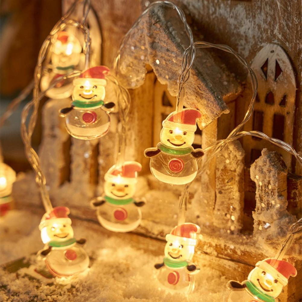 

Светодиодные рождественские гирлянды, рождественская гирлянда на батарейках, рождественская гирлянда для новогодней вечеринки, украшение дома 1.5M 10LED светло-желтого