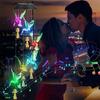 Solar Hummingbird Wind Chimes with Colorful LED Light Display for Home Party Yard Garden Christmas Decoration Ornament