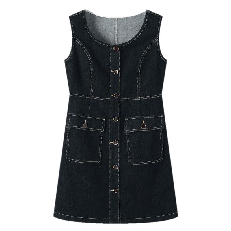 TonLion Women's Sleeveless Denim Dress