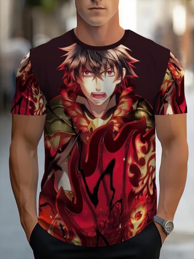 

Men s Retro 3D Graphic Print T-Shirt - Perfect for Daily Wear and Vacation S
