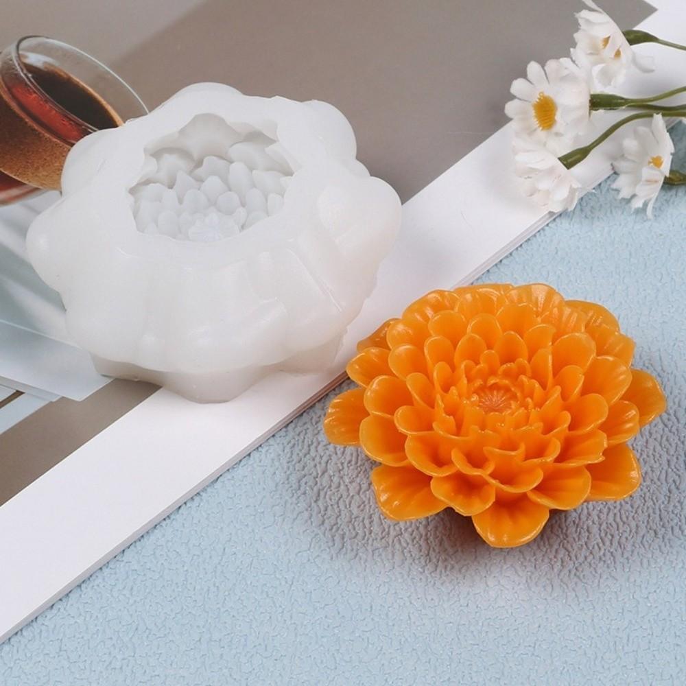 3D Flower Silicone Candle Mold Reusable DIY Craft Ornament Candle Silicone Mold Soap Aromatherapy