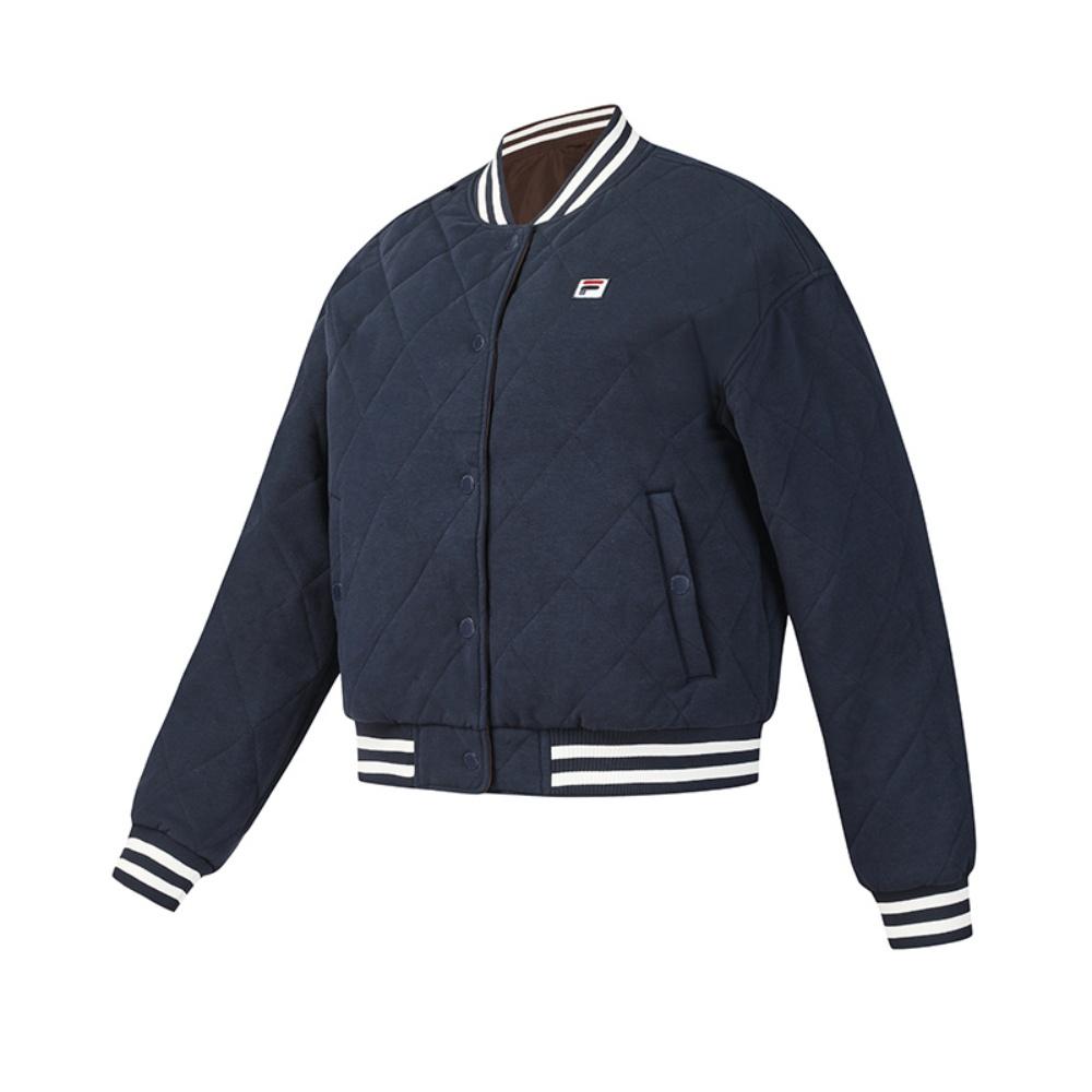 FILA Tennis Reversible Classic Fashion Simple Casual Sports Versatile Comfortable Loose Baseball Jacket Women jackets Brown A11W543712FBN