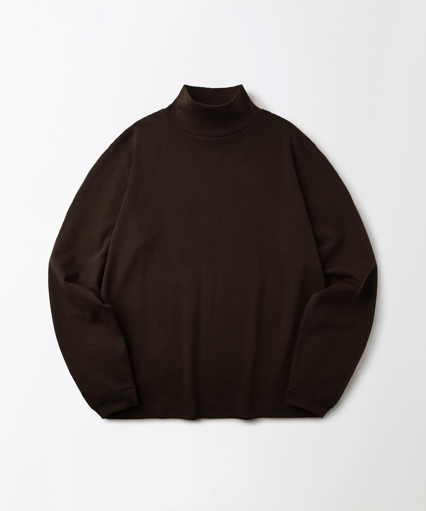 OUTSTANDING Turtleneck Long Sleeve Tee_Brown