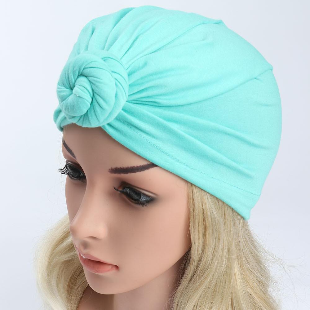 Autumn/Winter Fashion Parent-Child Cotton Turban Headscarf Hat Yoga Pleated Cap
