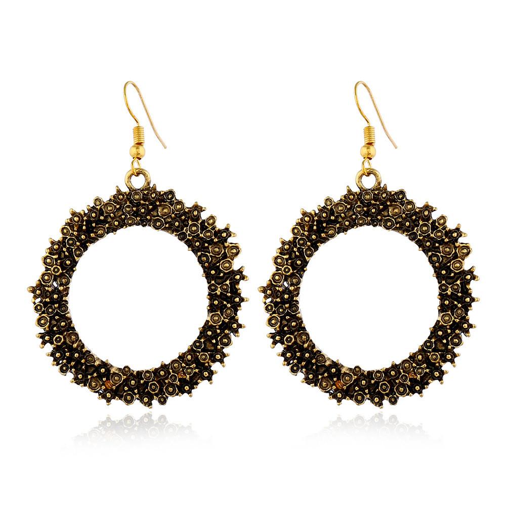 Retro Alloy Necklace Jewelry Set With Gold Plated Finish For Art Fashion Enthusiasts