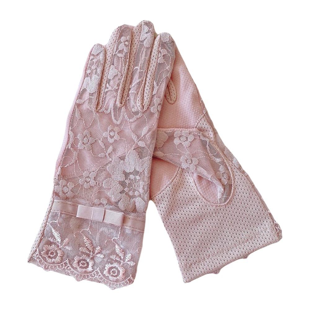 Lace Anti Ultraviolet Gloves Anti-skid Ice Silk Lace Gloves Sun Protection