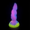 Fantasy Dragon Luminous Anus Stopper Tentacles Suction Cup Rear Court Stopper Soft Rubber Alien dildo Male Female Universal Masturbator Sexual Use