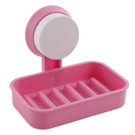 

Suction Cup Soap Box Wall Mounted with Drainage Soap Dish Macaron Colors Space Saving Soap Tray for Bathroom Kitchen розы красного
